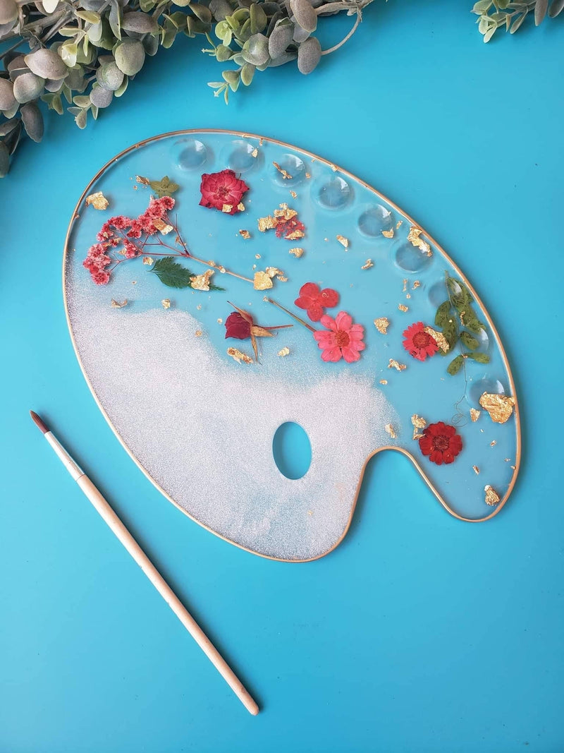 Floral Paint Palette with REAL Flowers – Ethereal Spark